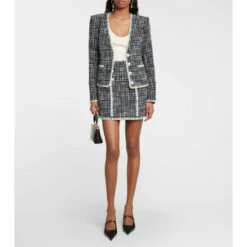 Deals 😀 Veronica Beard Medford Cotton-blend Tweed Miniskirt 😉