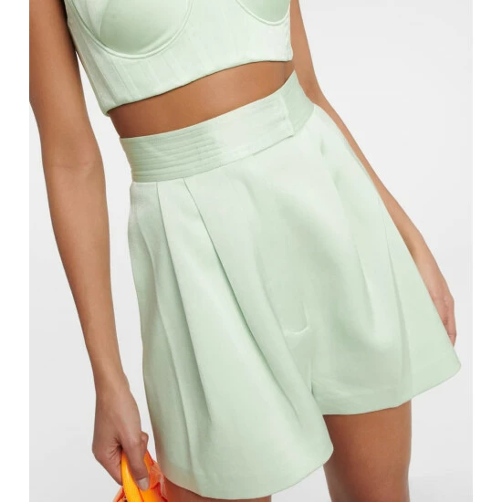 Coupon ๐ Alex Perry Porter Crรชpe Satin Shorts โญ - Image 3
