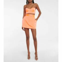 Best Pirce ✨ Alex Perry Lark Satin Crêpe Miniskirt 😉