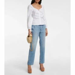 Promo 💯 Veronica Beard Puff-sleeve Cotton Top ✨