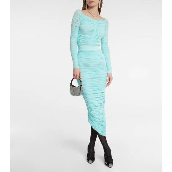 Budget π Alex Perry Gathered Off-shoulder Bodysuit β¨