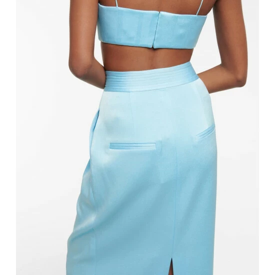 Best deal π Alex Perry Presley CrΓͺpe Satin Maxi π Skirt π₯ - Image 4