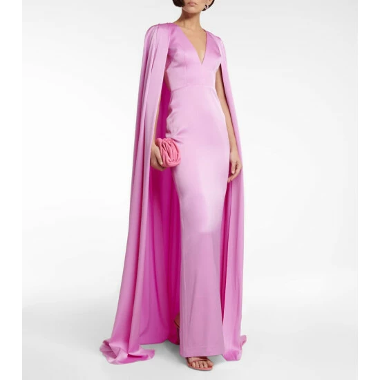 Best reviews of 🎉 Alex Perry Hudson Satin Crêpe Gown ✔️