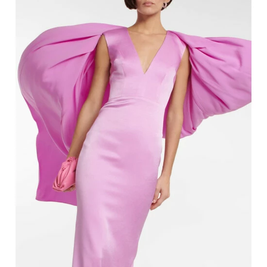 Best reviews of 🎉 Alex Perry Hudson Satin Crêpe Gown ✔️ - Image 4