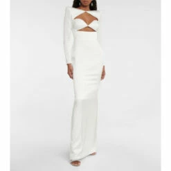 Buy 🎉 Alex Perry Cohan Satin-crêpe Cutout Gown 🌟