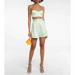 Budget 🛒 Alex Perry Hart Satin Crêpe Bralette 🛒