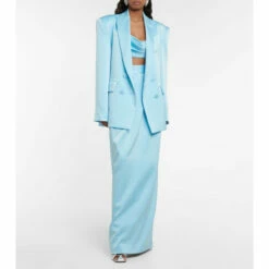 Hot Sale 🥰 Alex Perry Wells Crêpe Satin Blazer ❤️