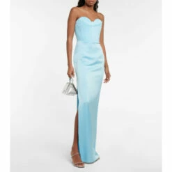 Outlet 👍 Alex Perry Honore Satin Maxi 👗 Dress ⌛