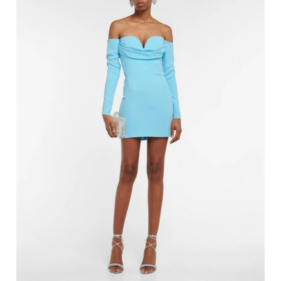 Best deal ๐ Alex Perry Paityn Off-shoulder Crรชpe Minidress โจ