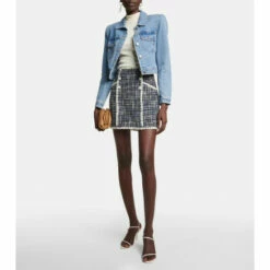 Outlet 😀 Veronica Beard Hartford Cropped Denim Jacket 😀