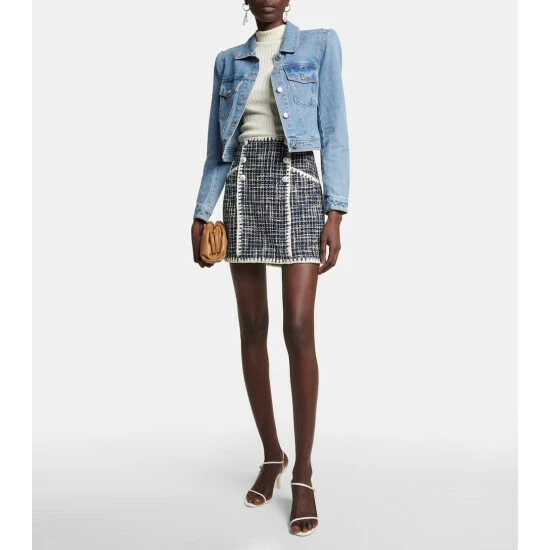 Outlet π Veronica Beard Hartford Cropped Denim Jacket π