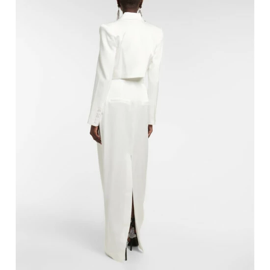 Best Sale 🥰 Alex Perry Parker Cropped Satin Crêpe Blazer 🌟 - Image 2