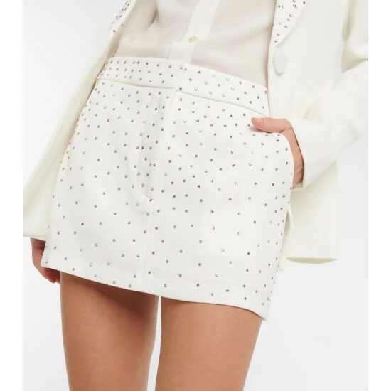 Brand new ⌛ Alex Perry Carling Embellished Crêpe Miniskirt 🌟 - Image 3