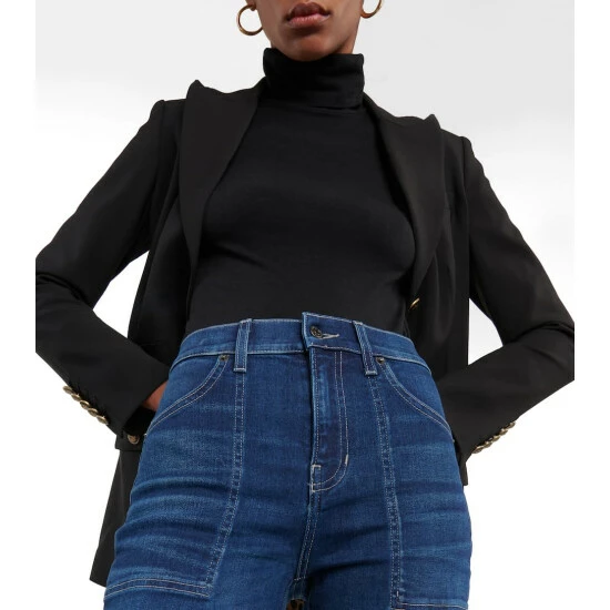 Top 10 ๐ฏ Veronica Beard Crosbie High-rise Wide-leg ๐ Jeans ๐งจ - Image 3