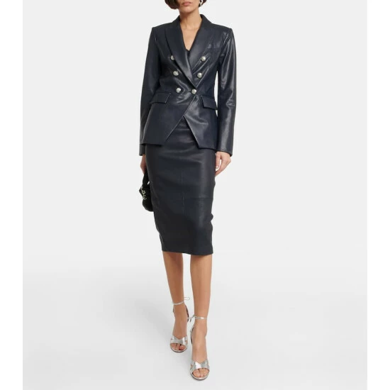 Brand new β Veronica Beard Leather Midi π Skirt π