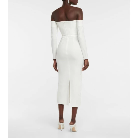 Best reviews of 🥰 Alex Perry Bridal Tate Stretch-crêpe Midi 👗 Dress ✔️ - Image 2