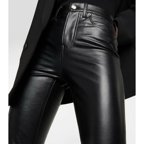 Budget π Veronica Beard Maera High-rise Skinny Faux Leather Pants 𧨠- Image 3