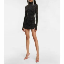 Hot Sale ✔️ Alex Perry Crystal-embellished Ruched Miniskirt ✨