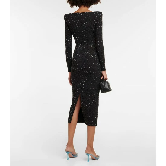Top 10 🔥 Alex Perry Tiernan Embellished Crêpe Midi 👗 Dress 🧨 - Image 2