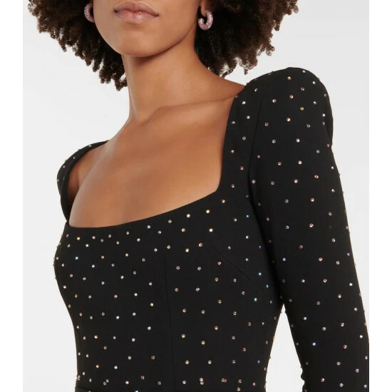 Top 10 🔥 Alex Perry Tiernan Embellished Crêpe Midi 👗 Dress 🧨 - Image 3