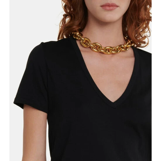 Best deal π Veronica Beard Cindy V-neck Cotton T-shirt π - Image 3