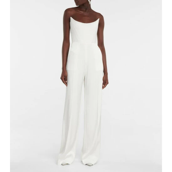 Coupon 🧨 Alex Perry Bridal Slaine Satin-crêpe Jumpsuit 🤩