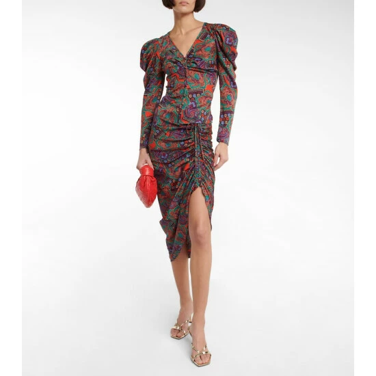 Hot Sale β Veronica Beard Printed Puff-sleeve Cropped Top π§¨