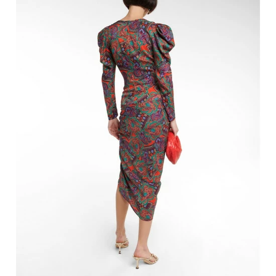 Hot Sale β Veronica Beard Printed Puff-sleeve Cropped Top 𧨠- Image 2