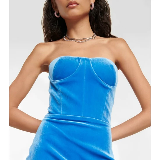 Deals π Alex Perry Roberts Strapless Velvet Minidress π - Image 3