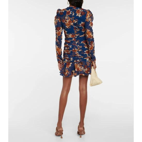 Hot Sale β€οΈ Veronica Beard Hedera Floral Silk CrΓͺpe Minidress π - Image 2
