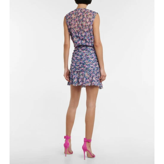 Best Sale π€© Veronica Beard Cayson Floral Minidress 𧨠- Image 2