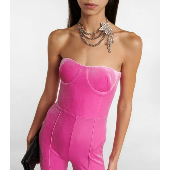 Best reviews of π₯ Alex Perry Strapless Velvet Jumpsuit π - Image 3