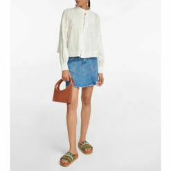 Discount 🎁 Veronica Beard Amandine Pintucked Ramie Blouse ⌛