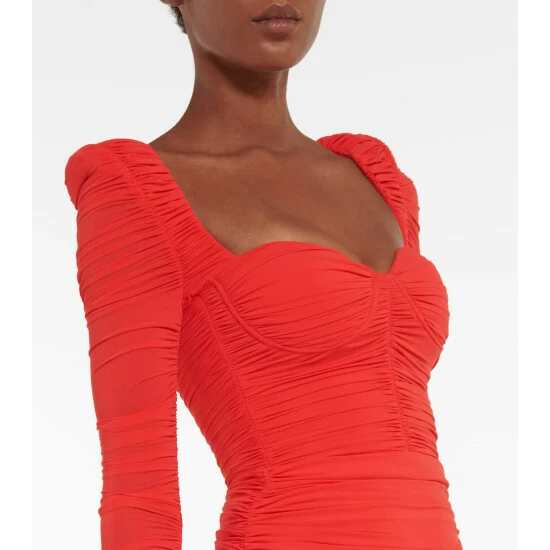 Promo π₯° Alex Perry Stanton Ruched Jersey Midi π Dress 𧨠- Image 3