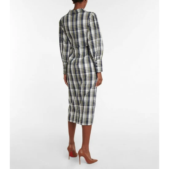 Brand new 𧨠Veronica Beard Copelyn Plaid Cotton-blend π Shirt π Dress π - Image 2