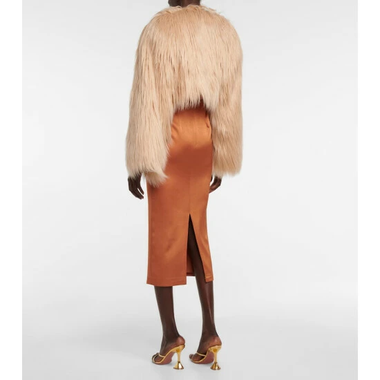 Coupon π Alex Perry Faux-fur Cropped Jacket β - Image 2