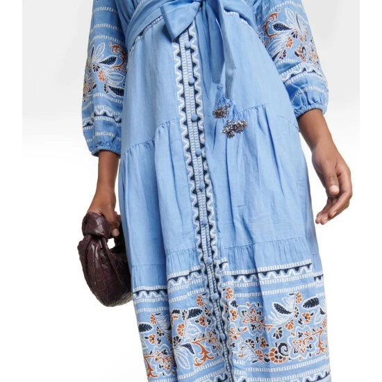 Hot Sale β Veronica Beard Freyja Linen And Cotton Midi π Dress π - Image 4