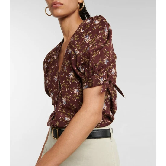 Best reviews of π Veronica Beard Gizela Floral Silk-blend Top π― - Image 3