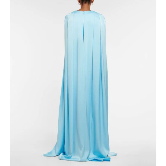 Buy ๐ Alex Perry Hudson Satin Crรชpe Cape Gown ๐ฅ - Image 2