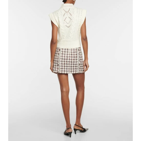 Best deal β¨ Veronica Beard Pinkett Cable-knit Wool-blend Vest π - Image 2