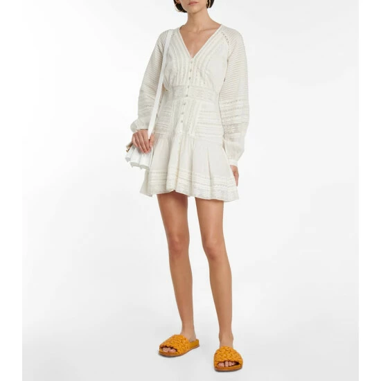 Best deal βοΈ Veronica Beard Addilyn Lace And Cotton Minidress π