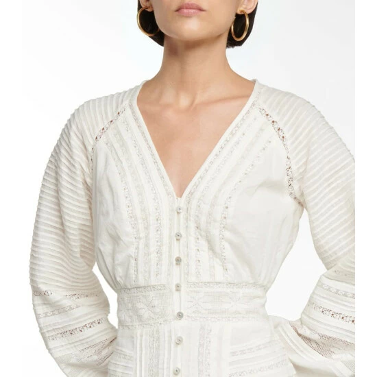 Best deal βοΈ Veronica Beard Addilyn Lace And Cotton Minidress π - Image 3