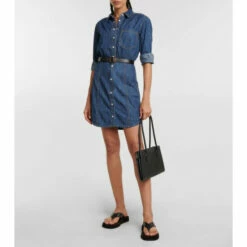 Coupon 🤩 Veronica Beard Keston Denim 👚 Shirt 👗 Dress 🔥