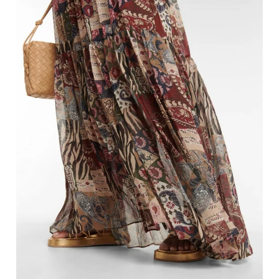 Best Pirce 🤩 Veronica Beard Isra Printed Silk Maxi 👗 Dress 🎉 - Image 4